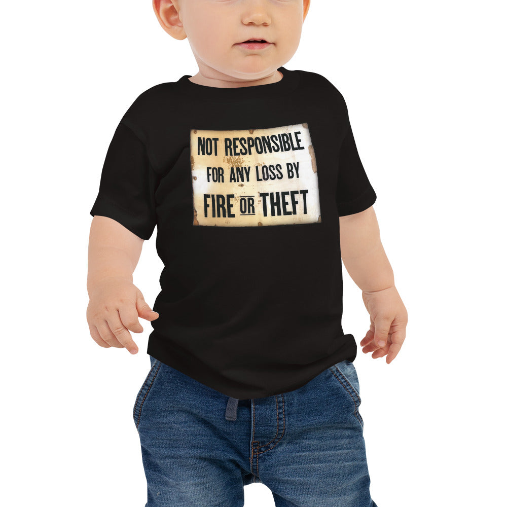 Not Responsible Baby Jersey Short Sleeve Tee