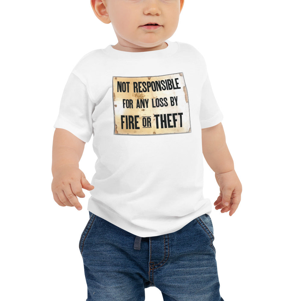 Not Responsible Baby Jersey Short Sleeve Tee
