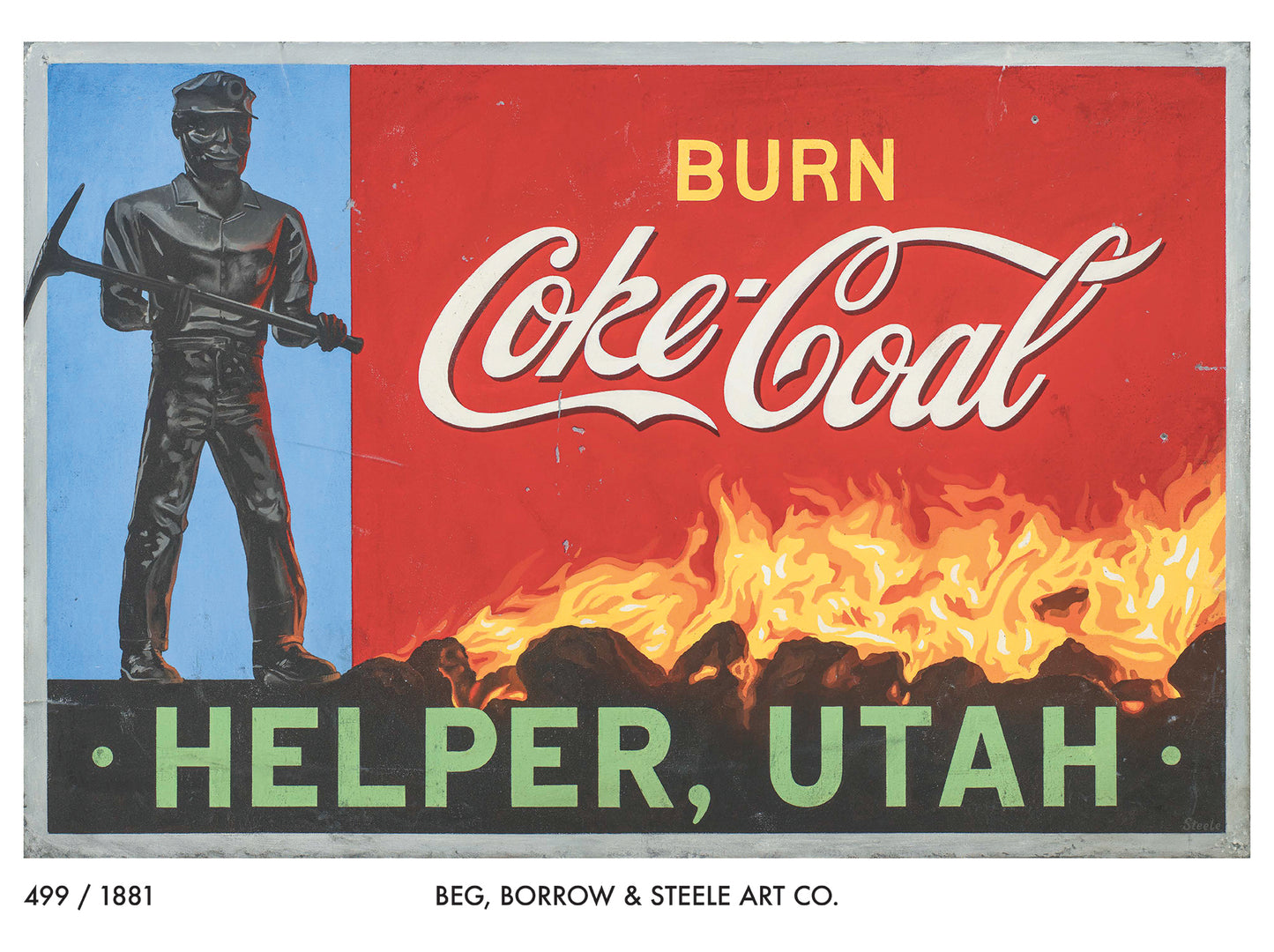 Burn Coke Coal Print