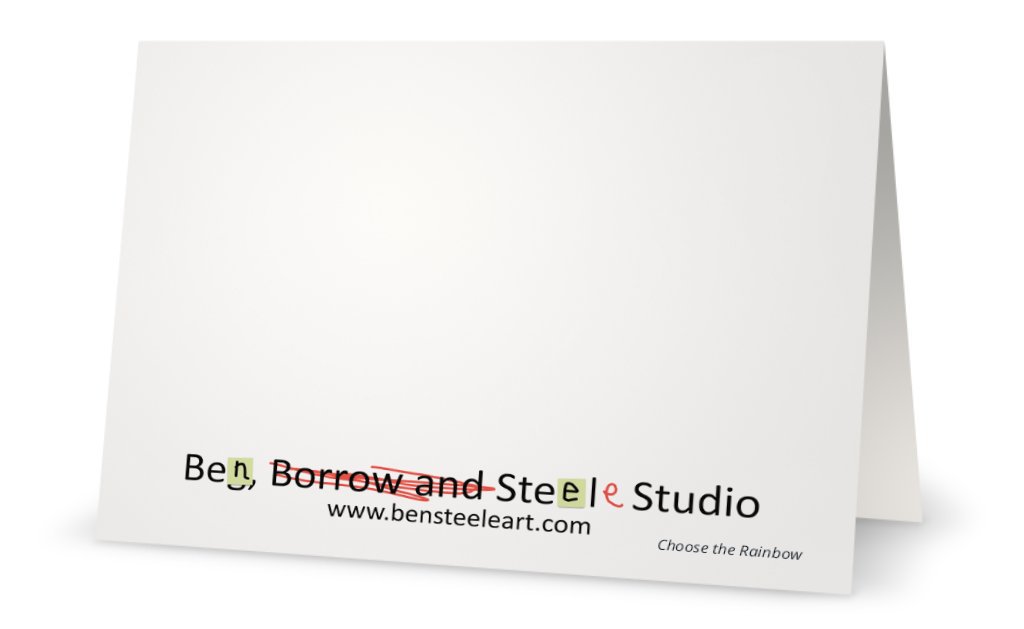 Choose the Rainbow Notecard