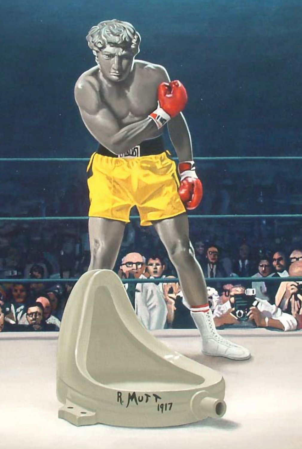 David Defeats Duchamp Postcard