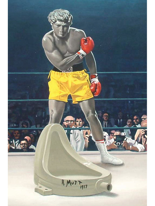 David Defeats Duchamp Postcard