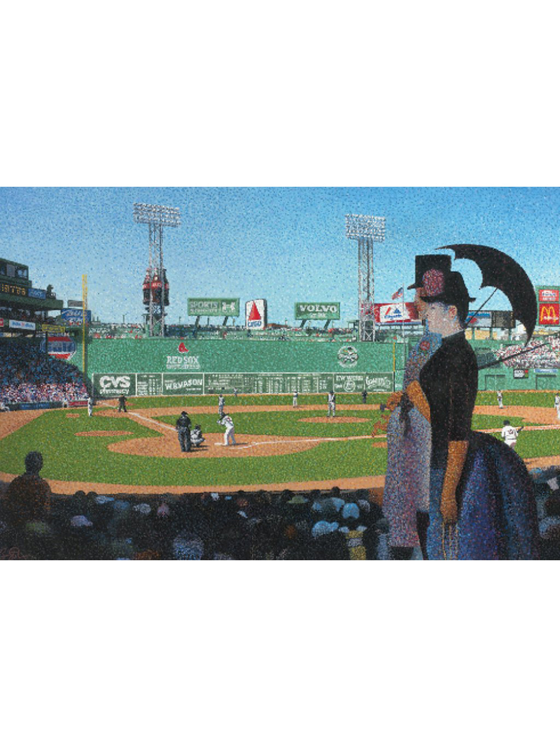 Sunday Afternoon at Fenway Postcard