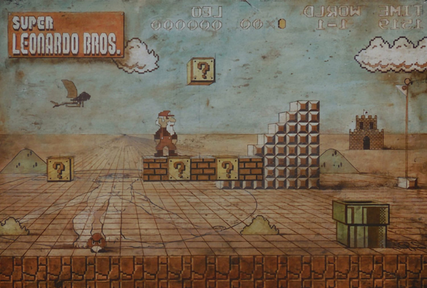 Super Leonardo Bros Postcard