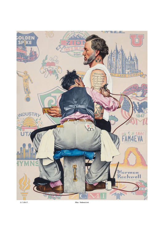 The Tabooist: Mormon Rockwell Print