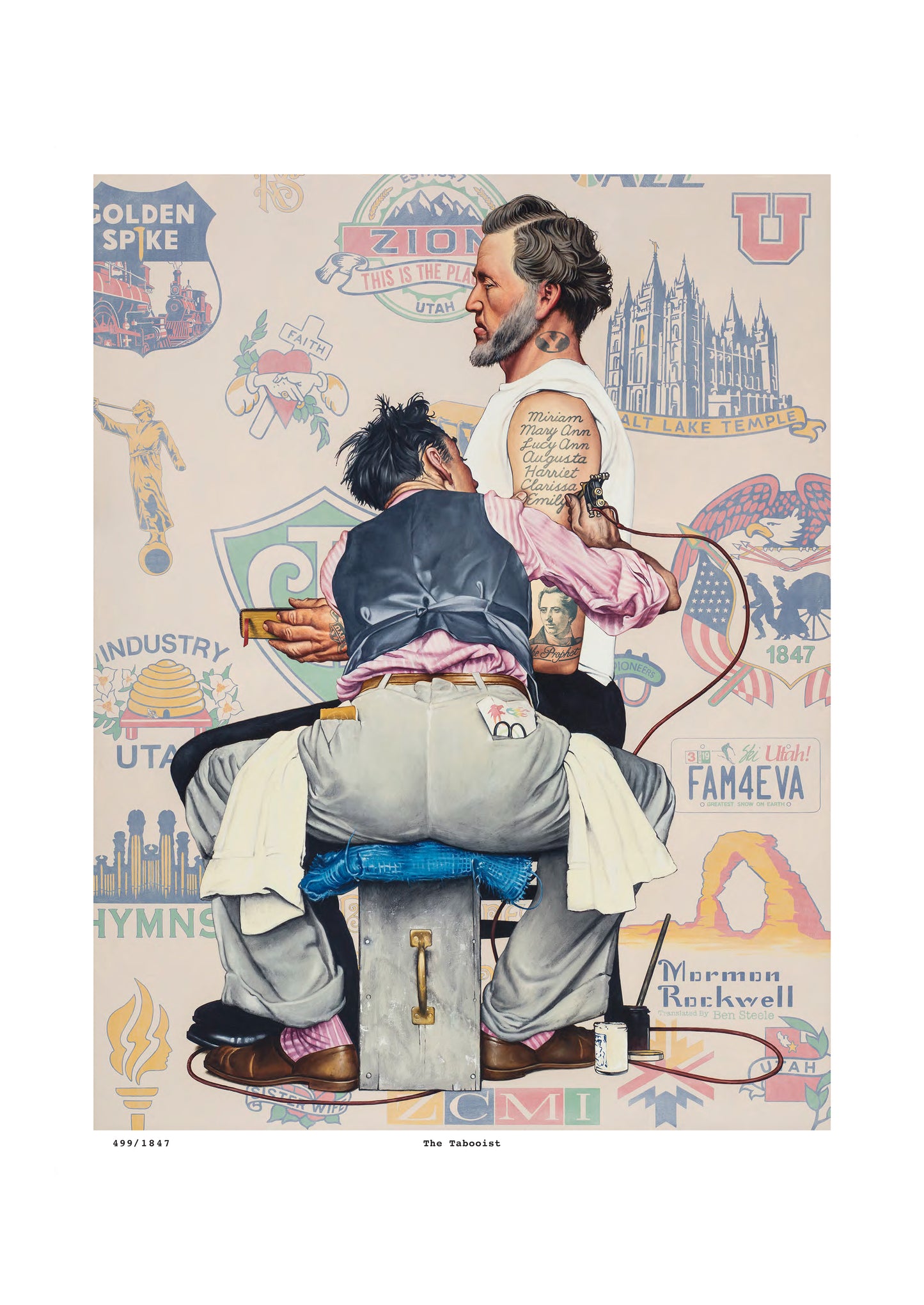 The Tabooist: Mormon Rockwell Print