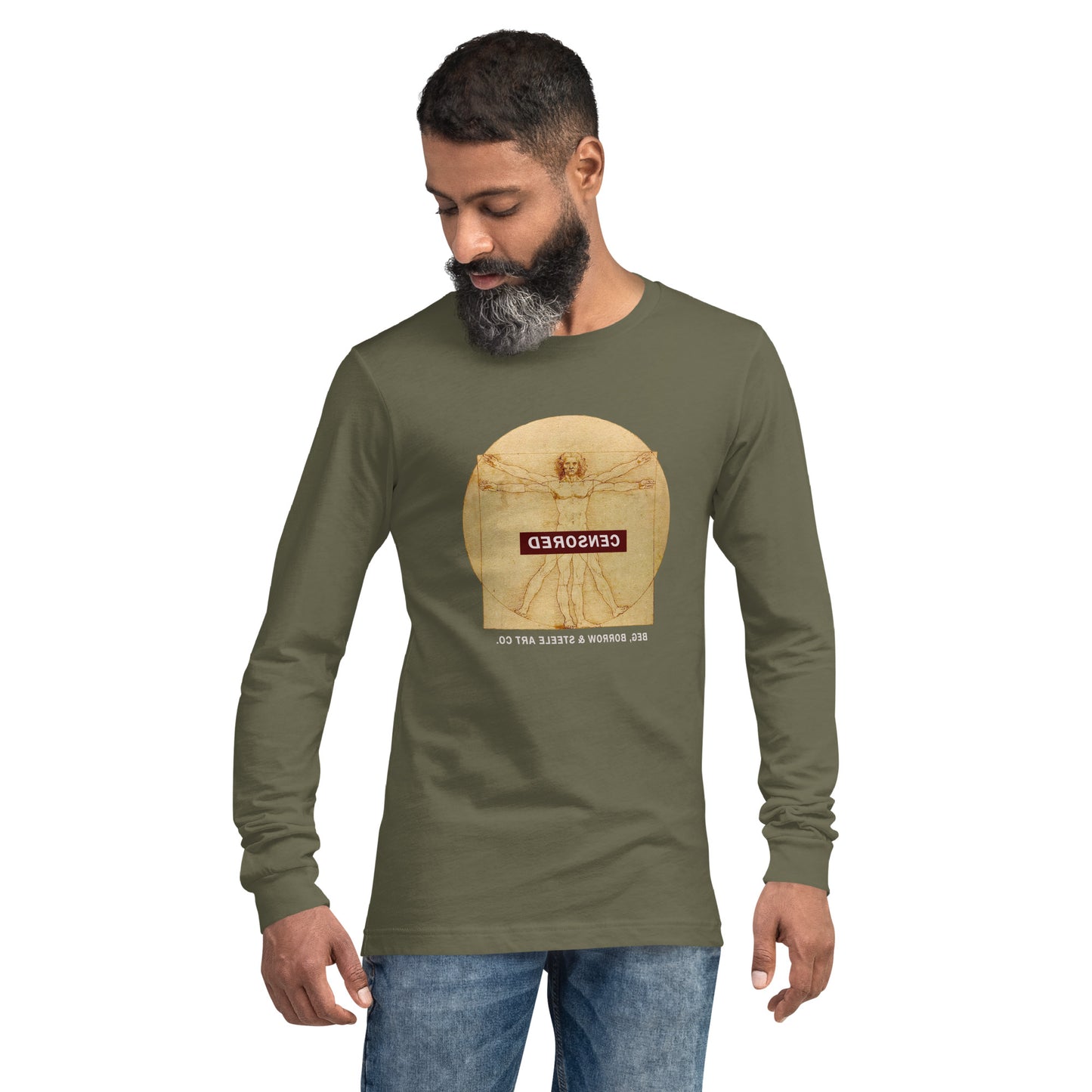 Leonardo Censored Long Sleeve Tee