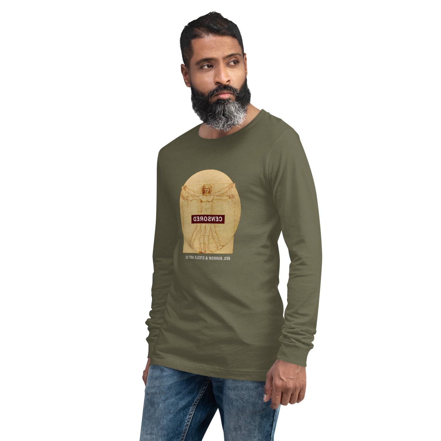 Leonardo Censored Long Sleeve Tee