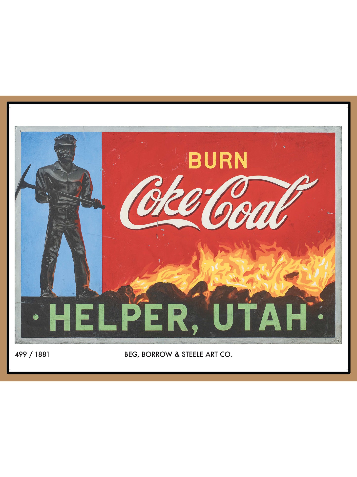 Burn Coke Coal Print