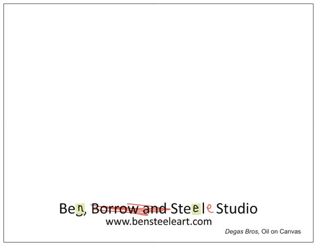 Degas Bros Barn Notecard