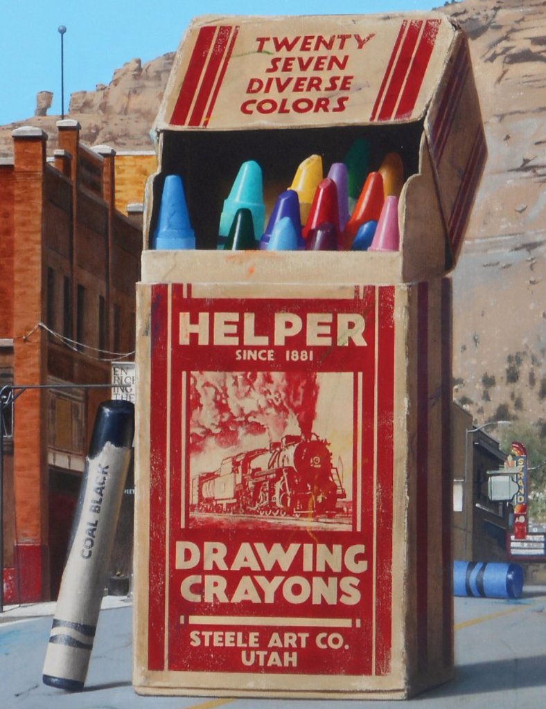 Helper Drawing Crayons Notecard