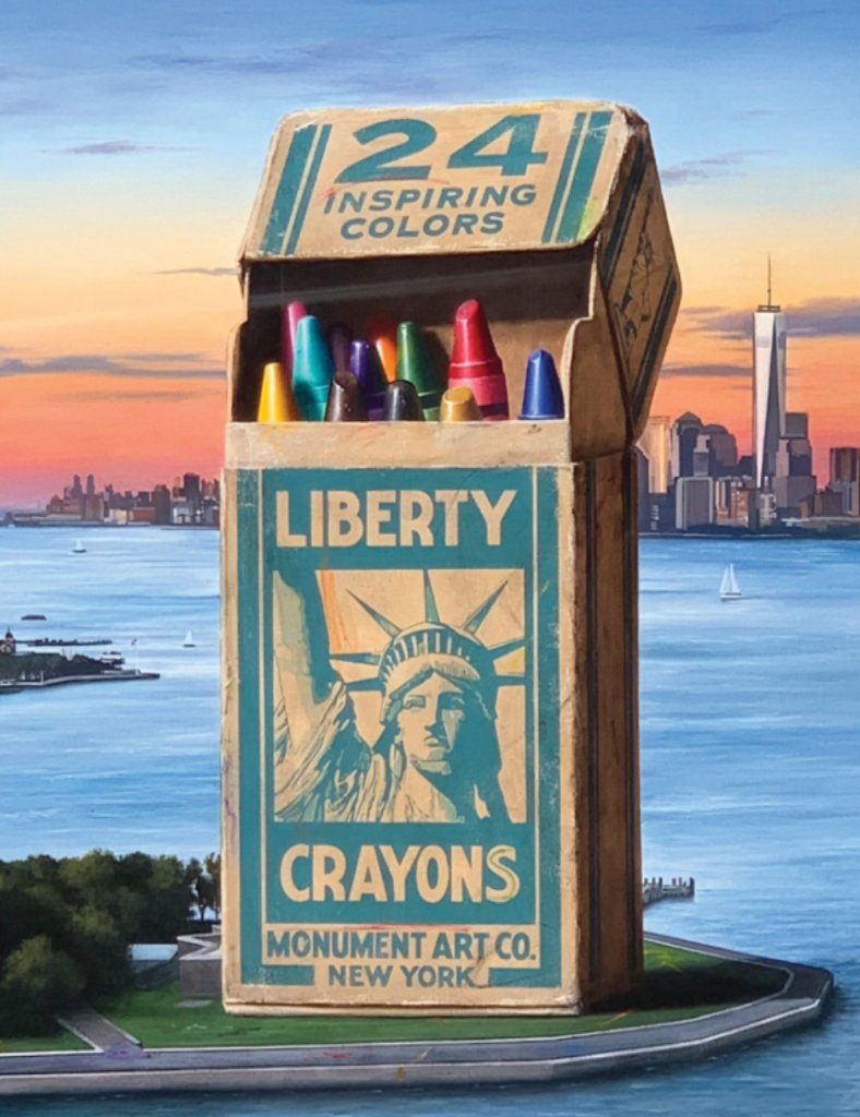 Liberty Crayons Notecard