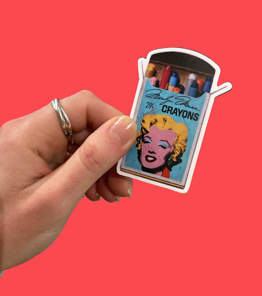 Marilyn Crayons Sticker