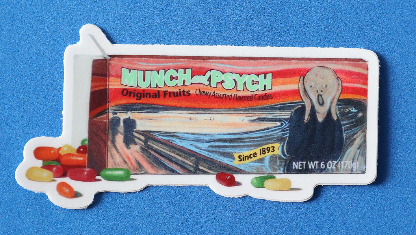 Munch and Psych Sticker