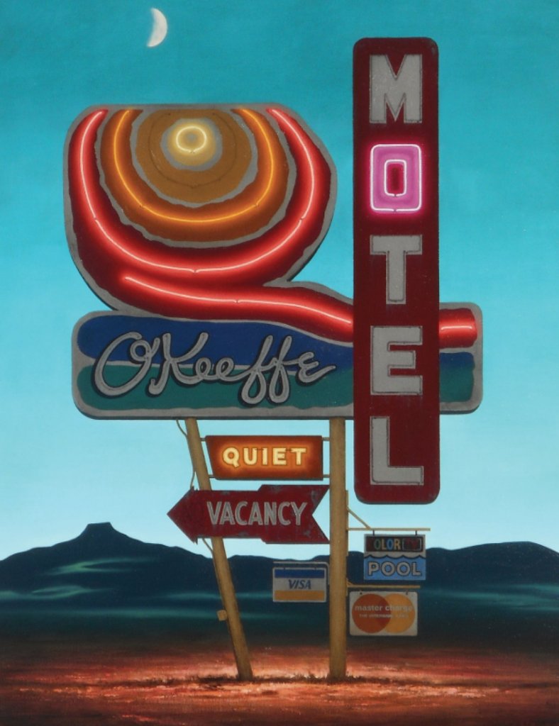 O'Keeffe Motel Notecard