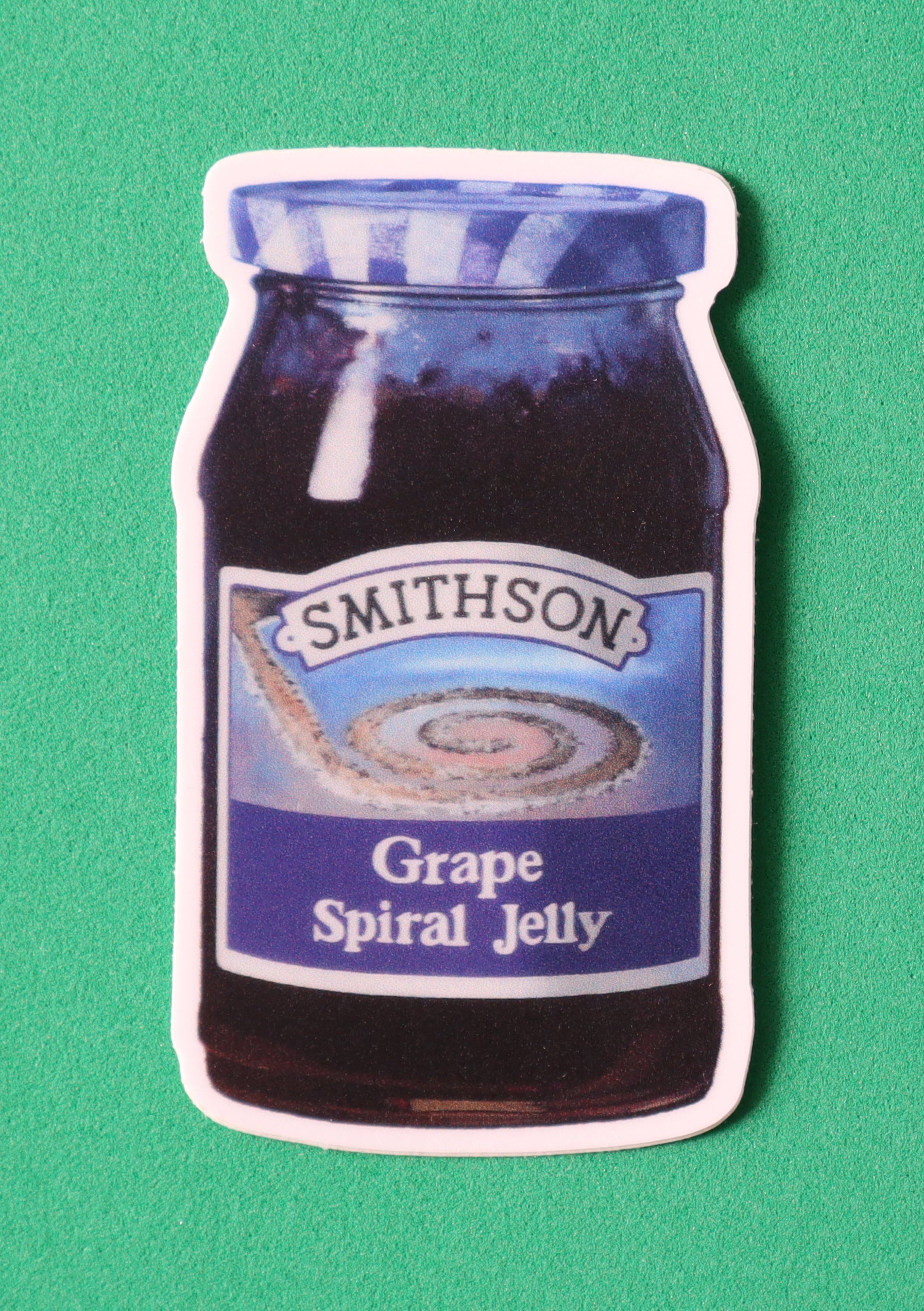 Grape Spiral Jelly Sticker Beg Borrow And Steele Art Co   Spiraljelly 