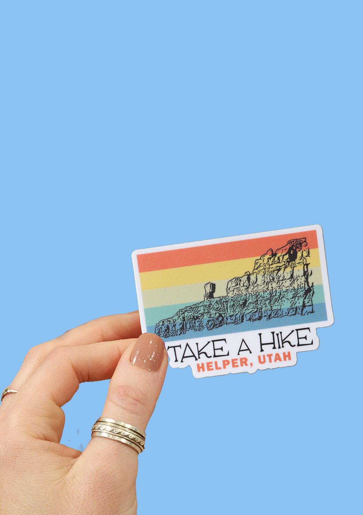 Sticker Beg Take a Hike Helper UT Sticker – Beg, Borrow and Steele Art Co.