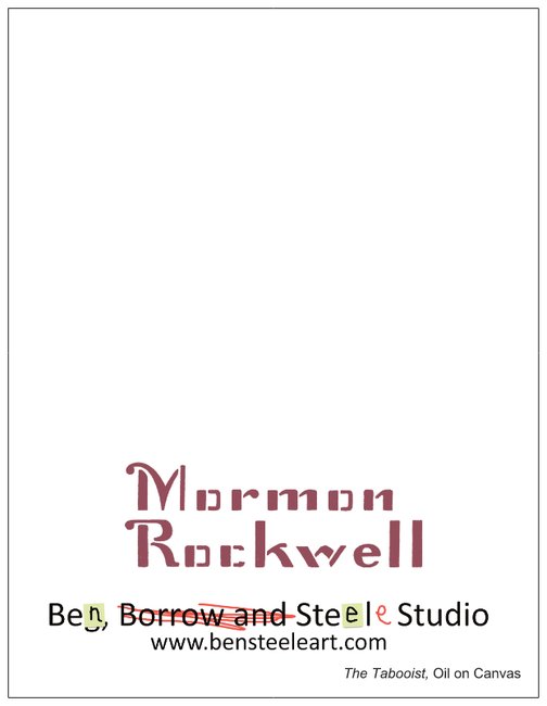 The Tabooist (Mormon Rockwell) Notecard