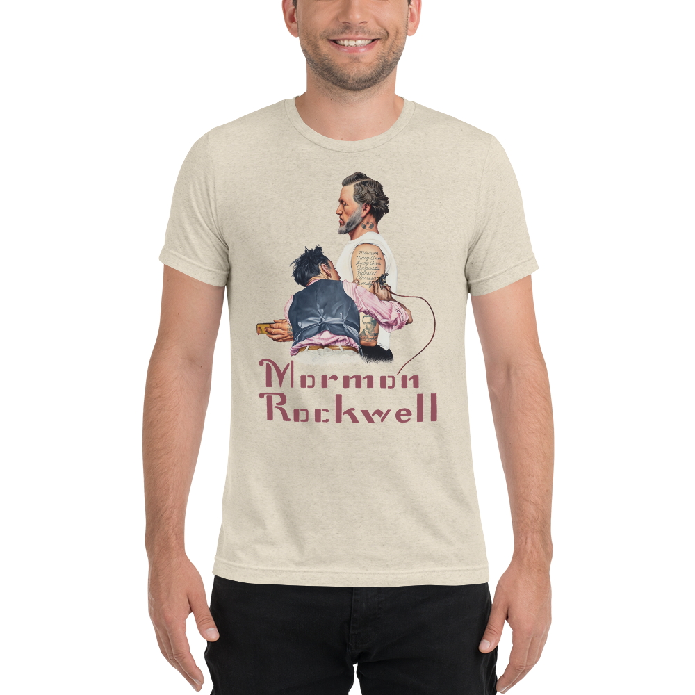 Mormon Rockwell 2.0 Cutout tri-blend T-shirt