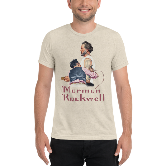 Mormon Rockwell 2.0 Cutout tri-blend T-shirt