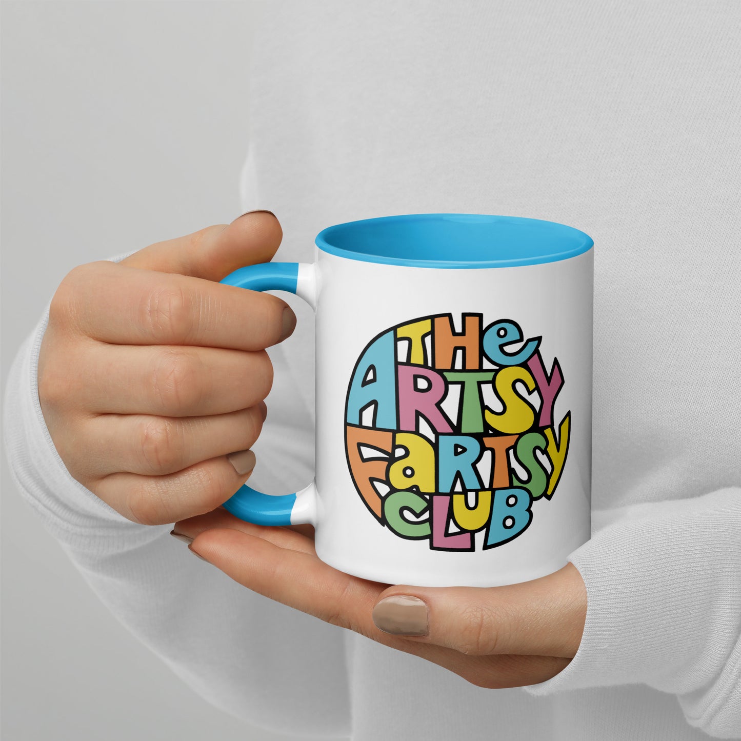 Artsy Fartsy Mug with Color Interior