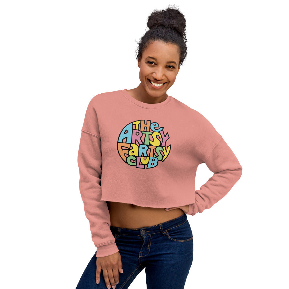 Artsy Fartsy Club Crop Sweatshirt